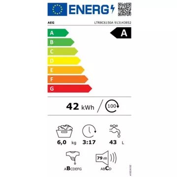 Lave linge top AEG LTR8C6150A – Image 5
