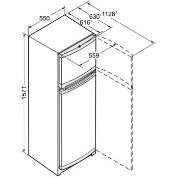 Réfrigérateur 2 portes LIEBHERR CTPele251-26 – Image 8