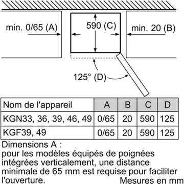 Réfrigérateur combiné BOSCH KGN36VLED Série 4 VitaFresh – Image 10