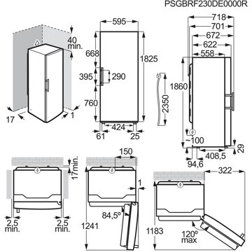 Congélateur armoire ELECTROLUX LUS7MD28W – Image 4