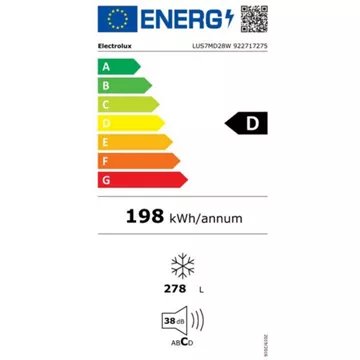 Congélateur armoire ELECTROLUX LUS7MD28W – Image 5