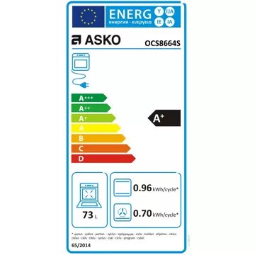 Four encastrable fonction vapeur ASKO OCS8664S – Image 6