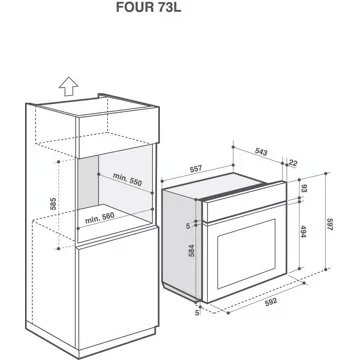 Four encastrable DE DIETRICH DOP4546HT Airfry – Image 4