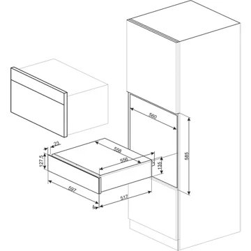 Tiroir Chauffant SMEG CPRT615NR – Image 4