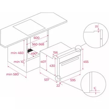 Four encastrable TEKA HBC625P SS – Image 11
