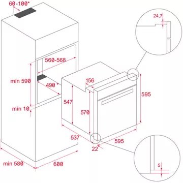 Four encastrable SMEG SF6905X1 – Image 21