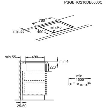 Table induction aspirante ELECTROLUX KCC84450 breeze – Image 17