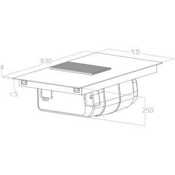 Table induction aspirante ELICA NIKOLATESLA PRIME S+ BL/A/83 (éva/recyc) – Image 5