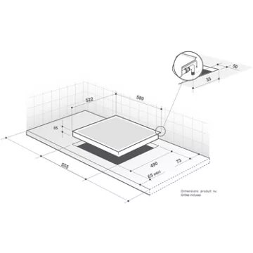Table vitrocéramique DE DIETRICH DPV265HB VitroTech – Image 3