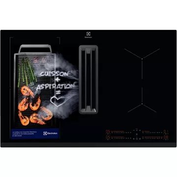 Table induction aspirante ELECTROLUX KCD83443 évacuation