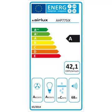 Hotte décorative murale AIRLUX AHP775IX 70cm – Image 4