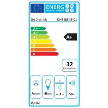 Hotte décorative murale DE DIETRICH DHB4684B MotionControl – Image 5
