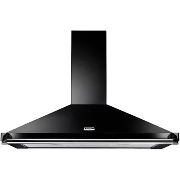 Hotte grande largeur FALCON 90 NOIR BAR+BADG CHROME