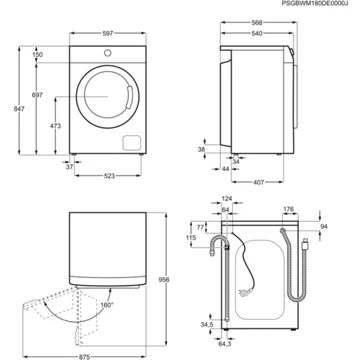 Lave linge hublot ELECTROLUX EW2F6812AA – Image 6