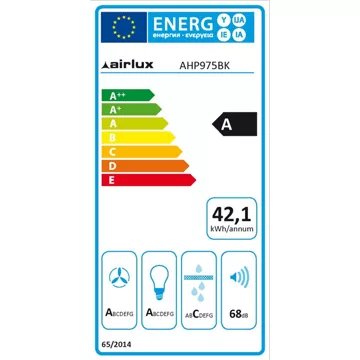Hotte décorative murale AIRLUX AHP975BK – Image 4