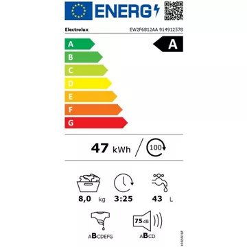 Lave linge hublot ELECTROLUX EW2F6812AA – Image 8