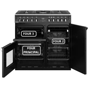 Piano de cuisson gaz STOVES RICHMOND DELUXE 90 DFT NOIR – Image 2