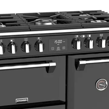 Piano de cuisson gaz STOVES RICHMOND DELUXE 90 DFT NOIR – Image 4
