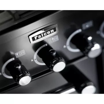 Piano de cuisson gaz FALCON KITCHENER 100 Mixte NOIR CHROME – Image 2