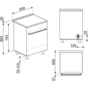 Cuisinière induction SMEG C6IPWHM2 – Image 9