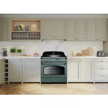 Piano de cuisson induction FALCON FX TAB IND 90 CM VERT MINERAL MAT CHROME – Image 2