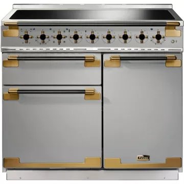 Piano de cuisson induction FALCON ELISE LUXE TAB IND 100 CMINOX et NOIR LA