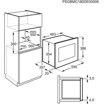 Micro ondes grill encastrable ELECTROLUX LMS4253TMX – Image 3