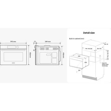 Micro ondes encastrable SAMSUNG NQ5B4513GBS – Image 9