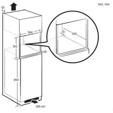 Micro ondes encastrable SAMSUNG MS22M8274AT – Image 8