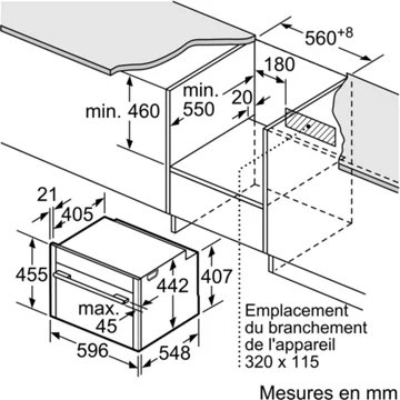 Micro ondes combiné encastrable NEFF C24MR21N0 série N70 Circo Therm – Image 10