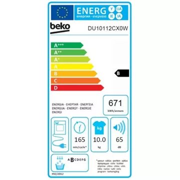Sèche linge à condensation BEKO DU10112CX0W – Image 10