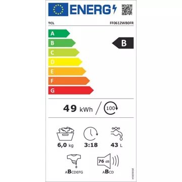 Lave linge compact TCL FF0612WB0FR – Image 5