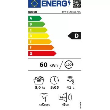 Lave linge top INDESIT BTWCL50300FR/N – Image 9