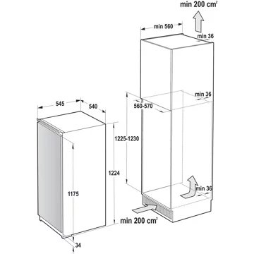 Réfrigérateur 1 porte encastrable GORENJE RBI412EE1 – Image 10